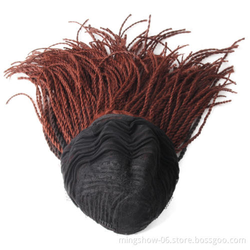 Fast delivery kinky twist braided lace wig, ombre  front lace wig braided